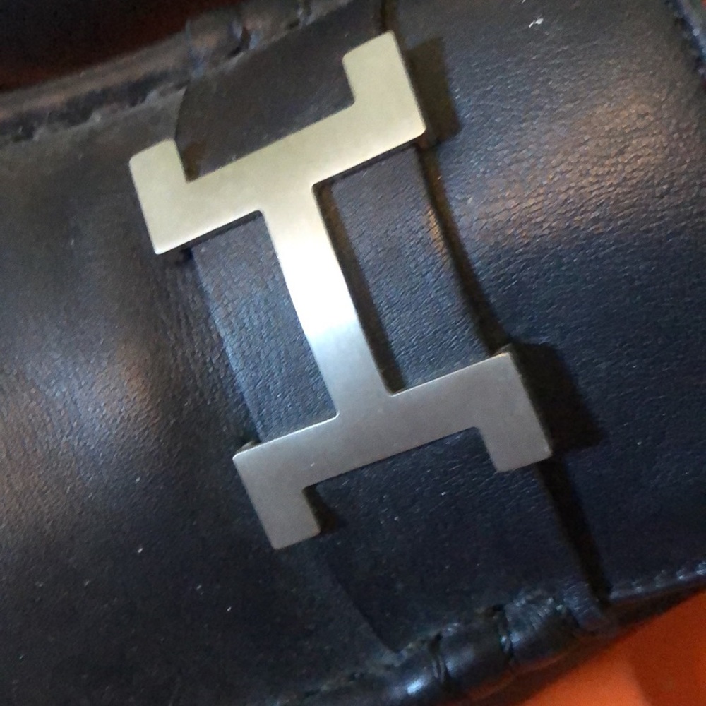 Hermes Paris loafer 38 EU box (bit beat) 2 dusters like new -blue but look black - Picture 2 of 12